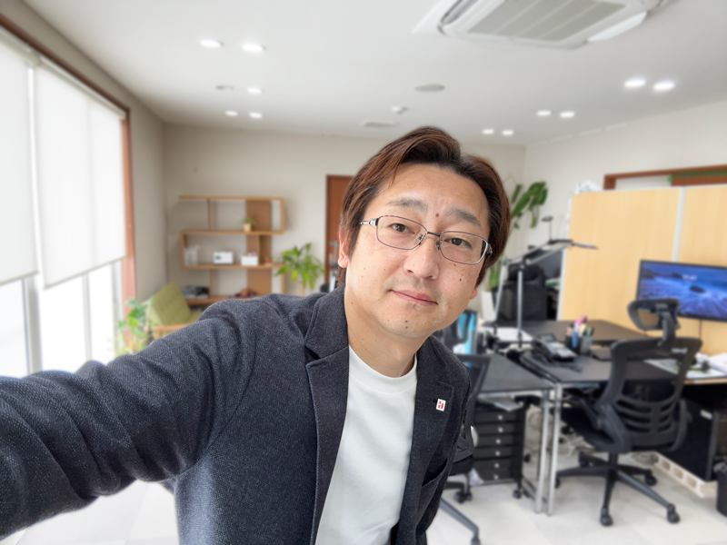 代表の自撮り